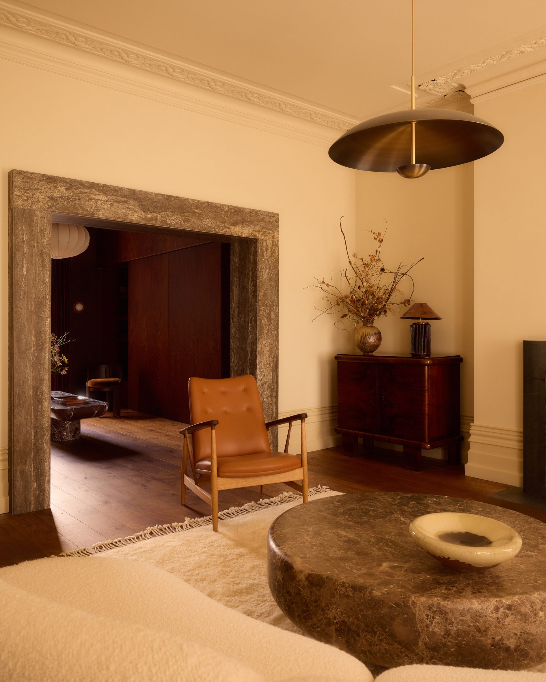 Living room in East Sussex house