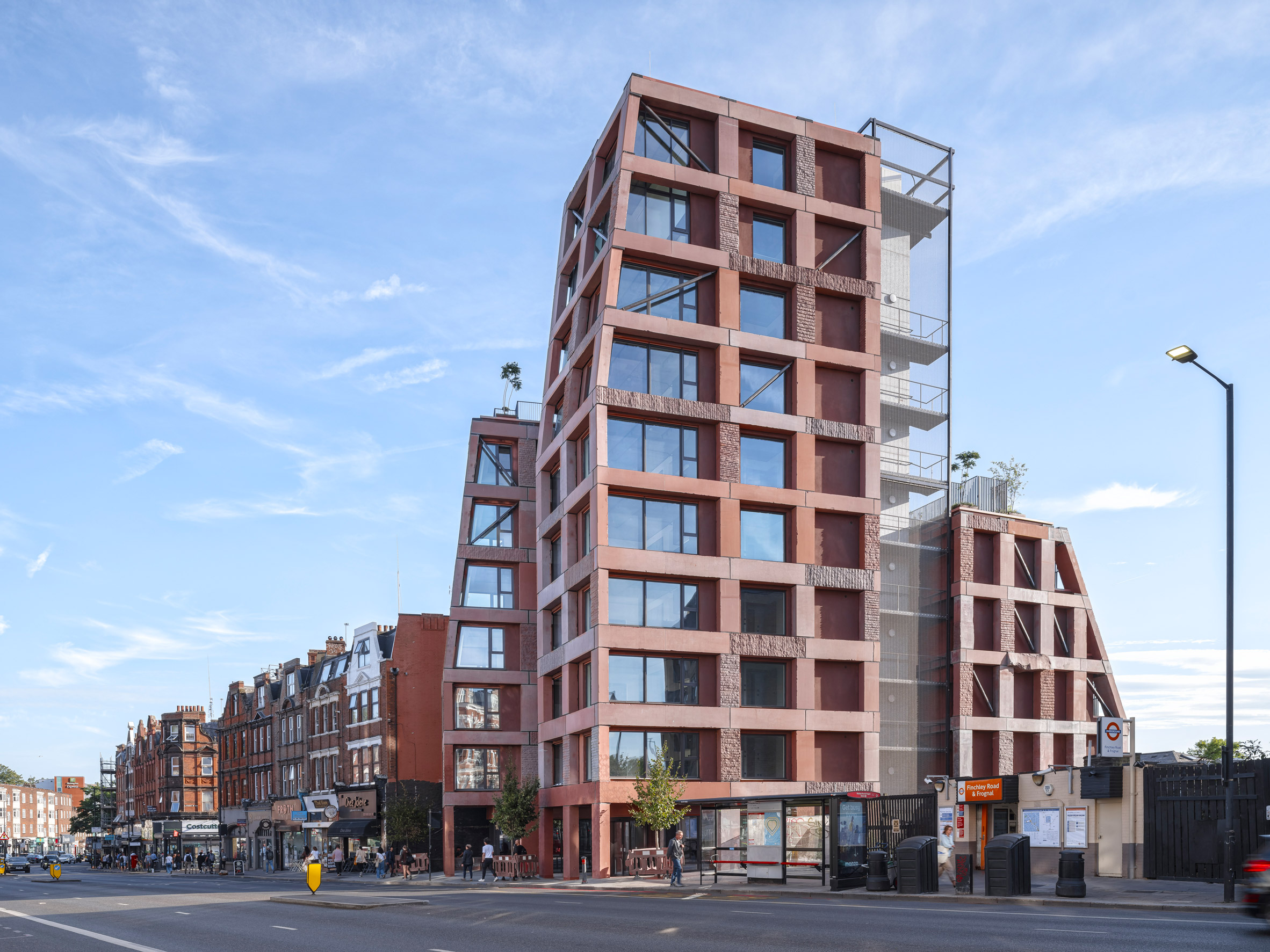 Petra Heights housing at 317 Finchley Road by Groupwork and Webb Yates