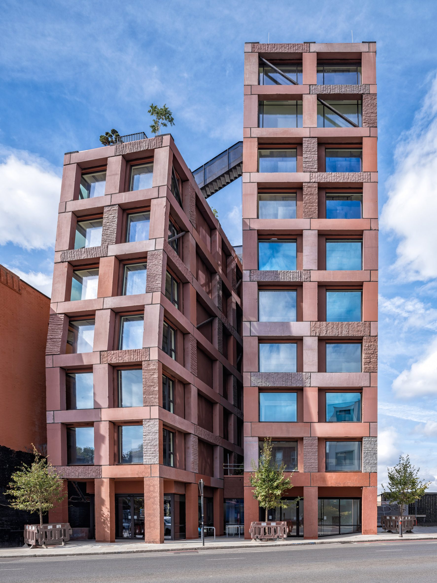 Front view of Petra Heights housing