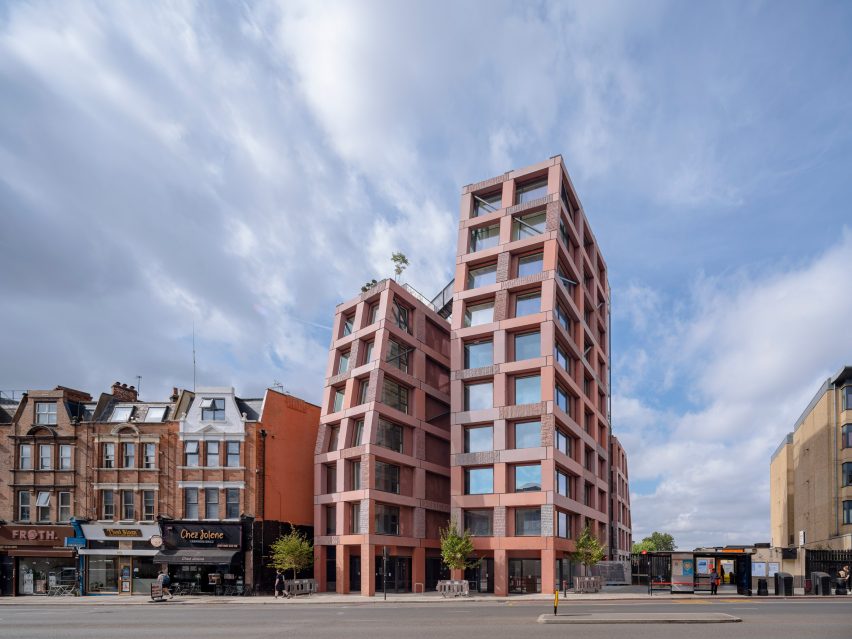 Petra Heights housing at 317 Finchley Road by Groupwork and Webb Yates