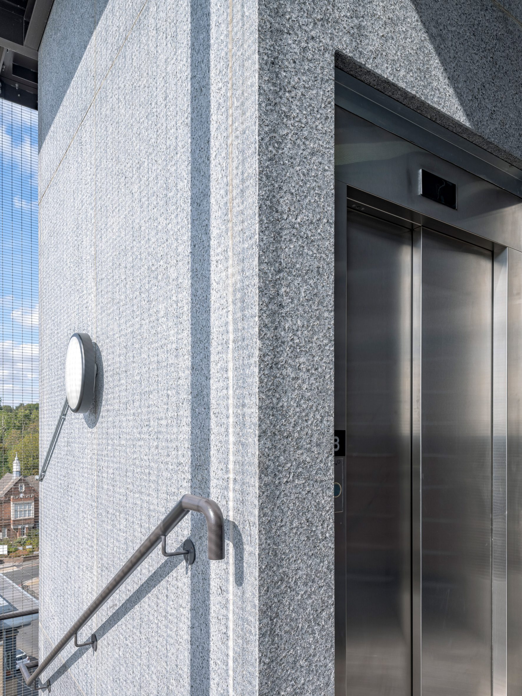 Prefabricated stone elevator shaft