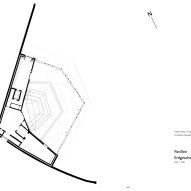 Ground floor plan of Ammann Pavilion at Fondation Beyeler by Peter Zumthor