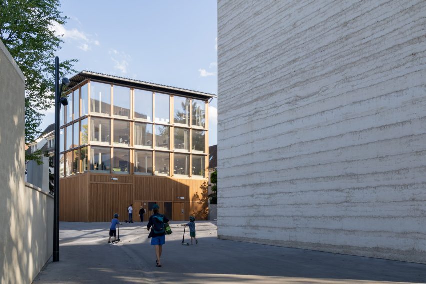 Wood-clad art building in Switzerland by Peter Zumthor