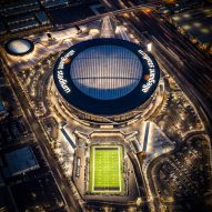 Grimshaw Allegiant Stadium plaza rendering
