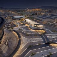 Grimshaw Allegiant Stadium plaza rendering