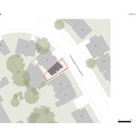 Hampstead Town House site plan by Hayhurst and Co