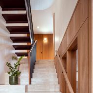 Internal staircase inside Hampstead Town House by Hayhurst and Co