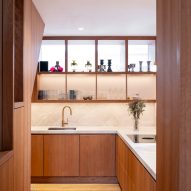 Kitchen inside Hampstead Town House by Hayhurst and Co