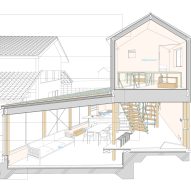 Section of House in Mibu by Tato Architects