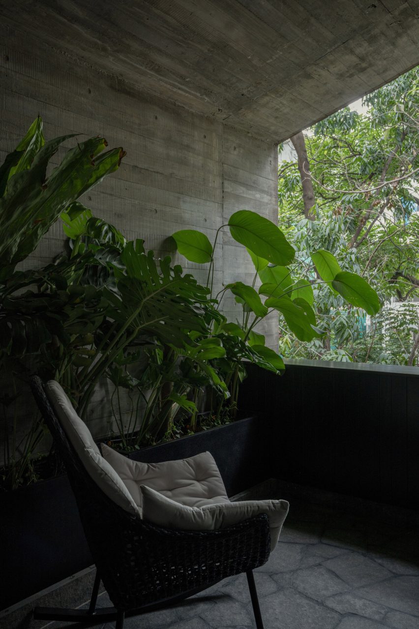 Sheltered balcony