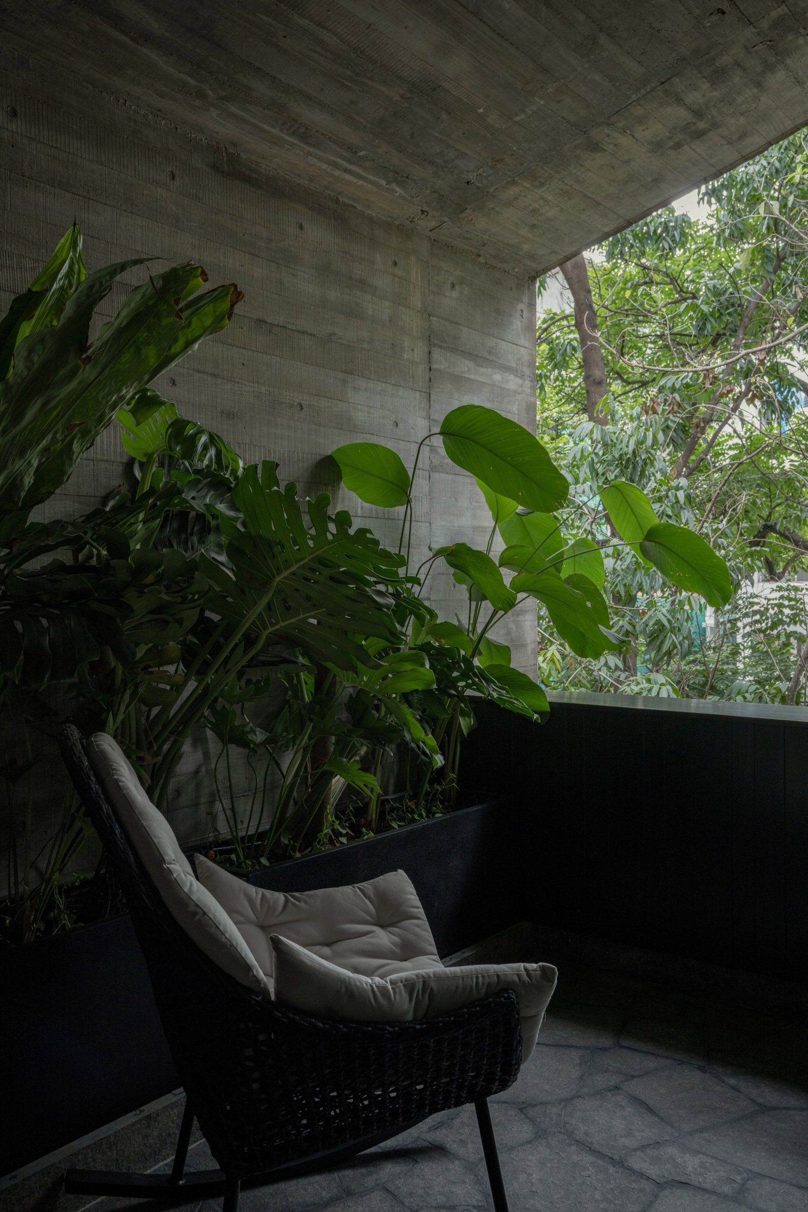 Sheltered balcony