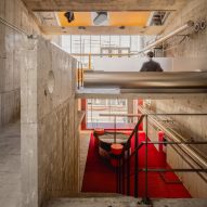 I IN contrasts concrete architecture with bright colours in Andersson Bell Tokyo store