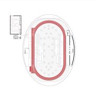 Roof plan of Jihlava Municipal Arena by Chybik + Kristof