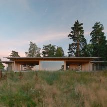 Johan Sundberg nestles Pine House within Swedish woodland