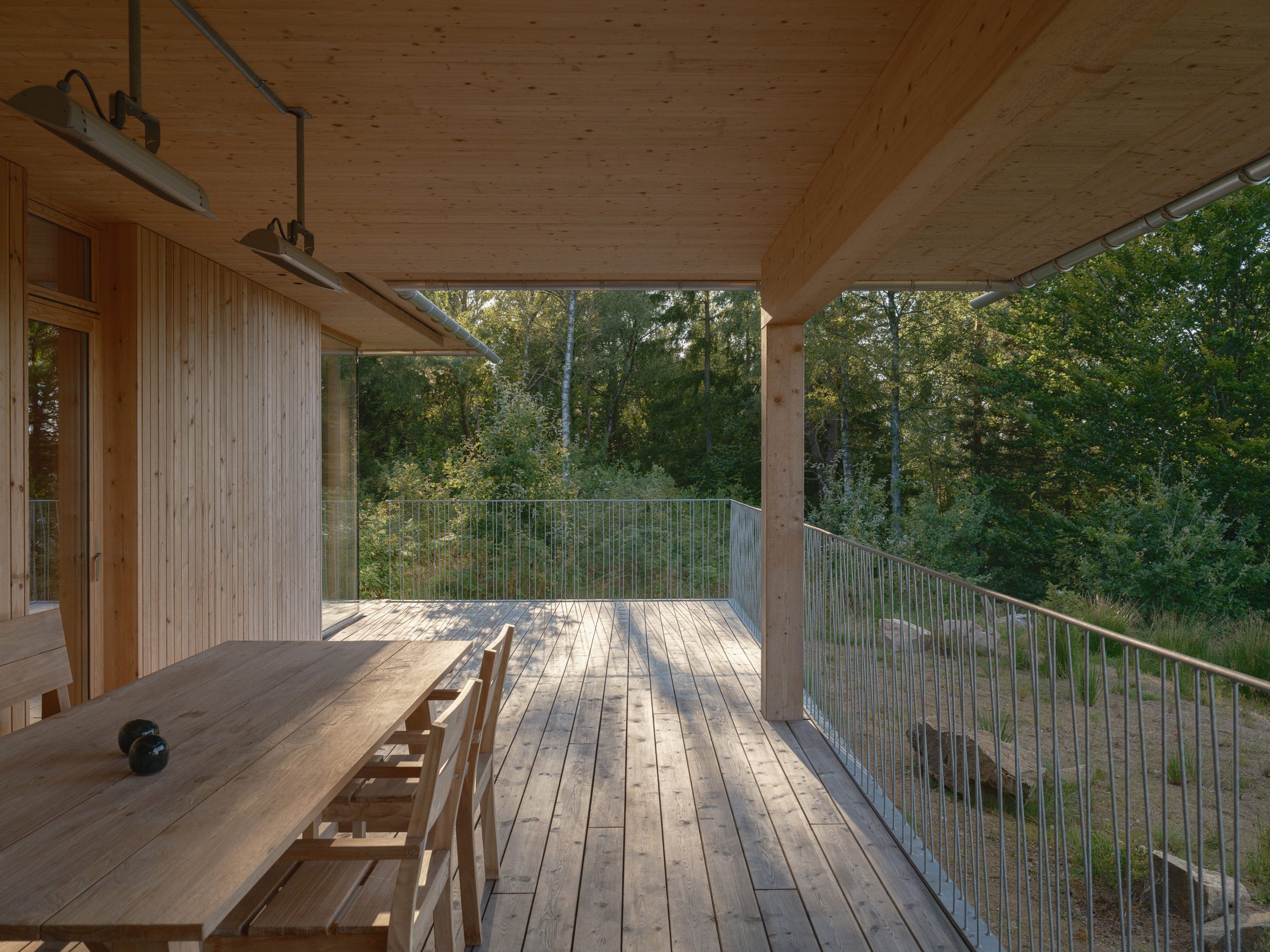 Terrace at Swedish home by Johan Sundberg Arkitektur