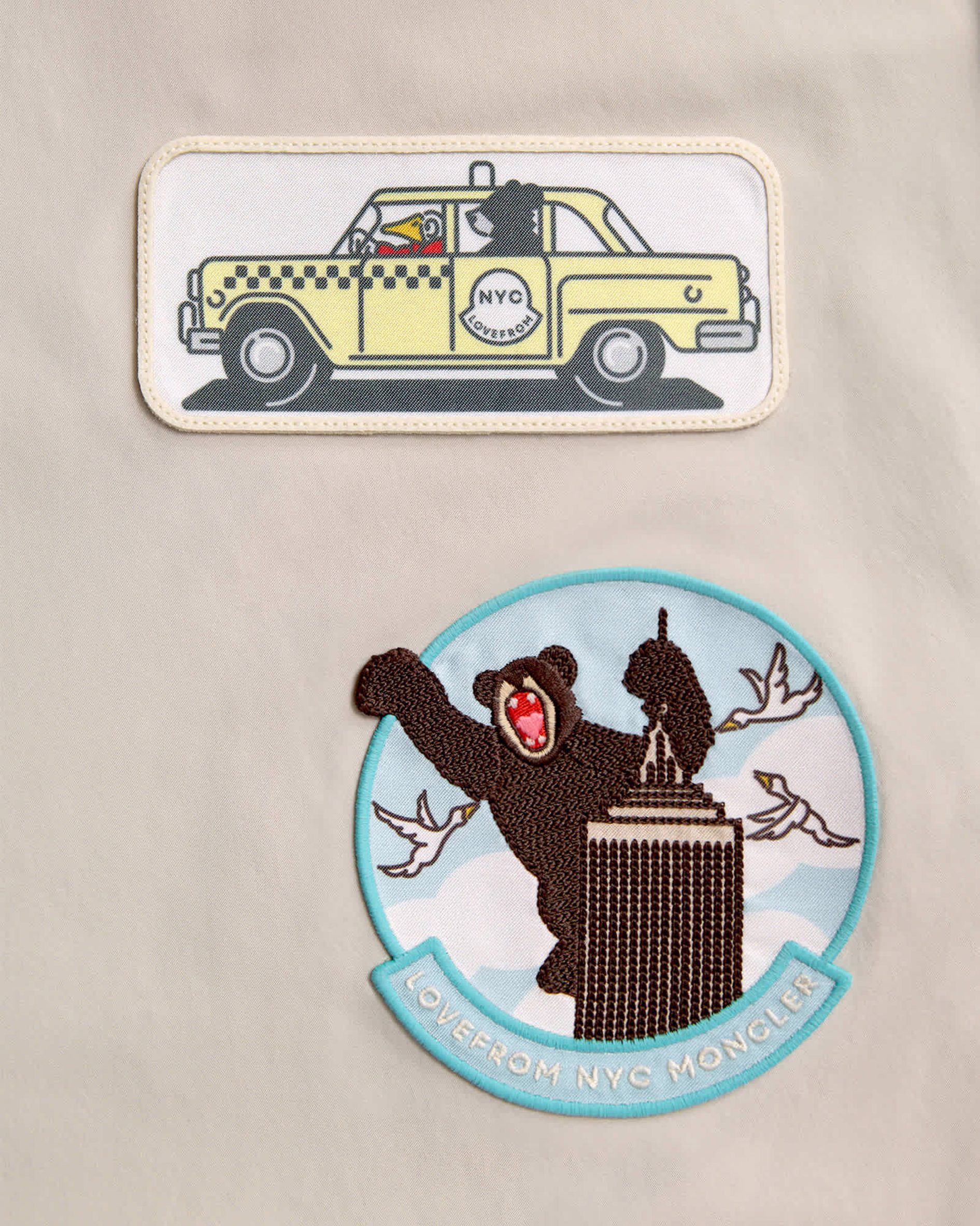 Taxi and bear patch