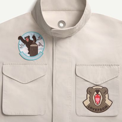 Jacket with patches