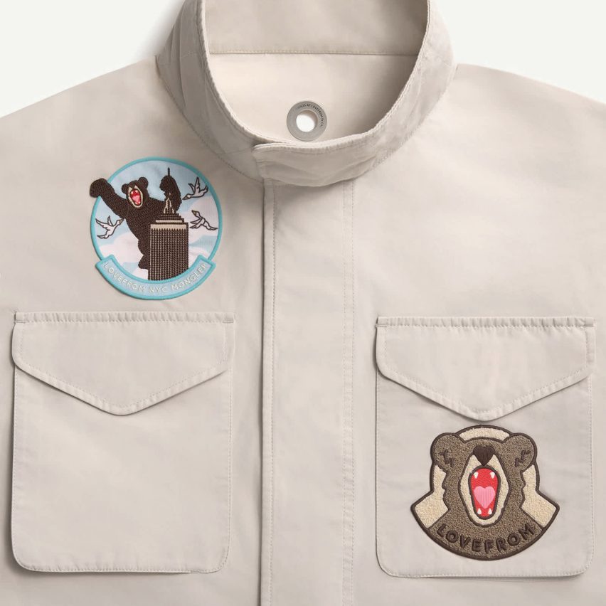 Jacket with patches