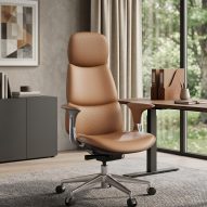 Nyla leather chair by Omidi