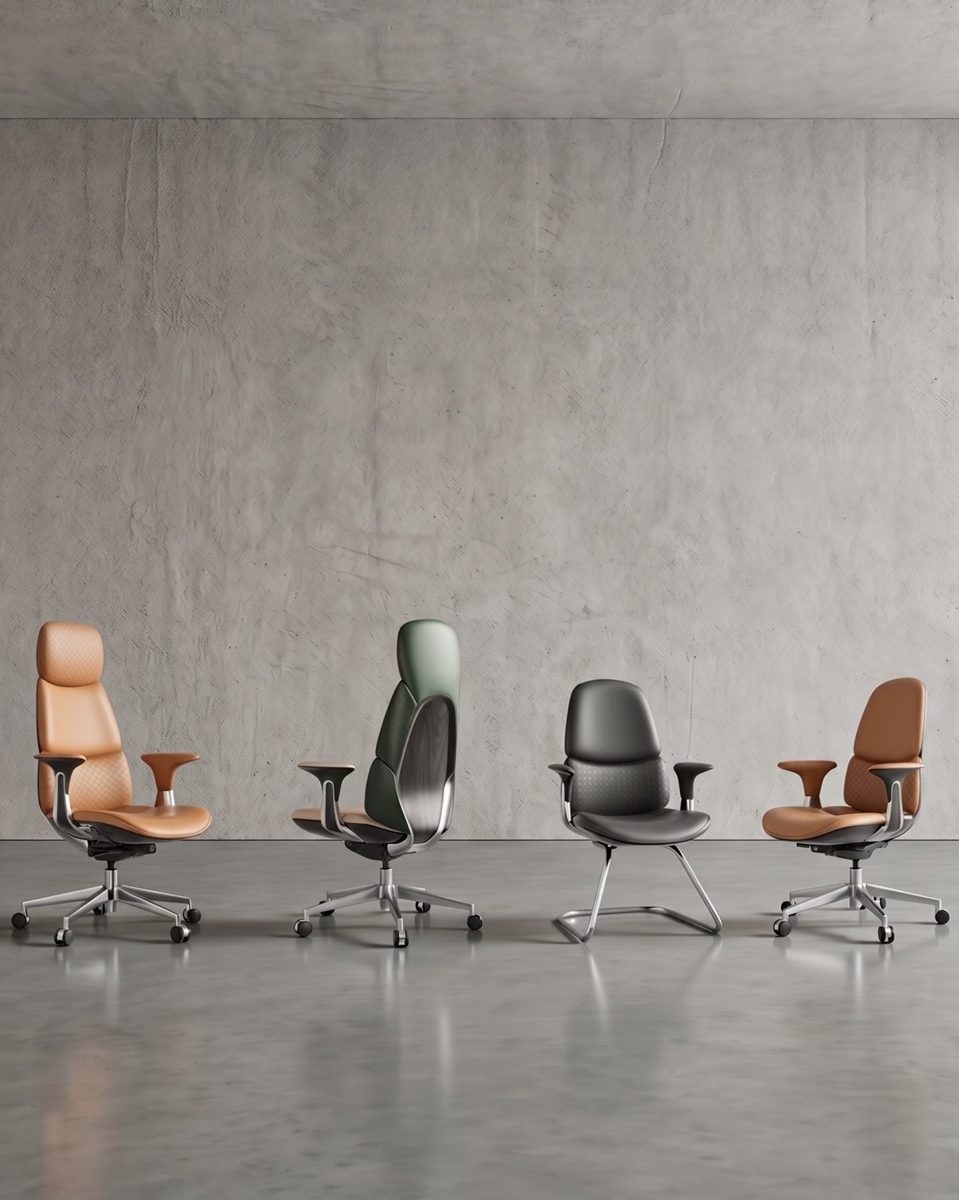 Nyla leather chair by Omidi