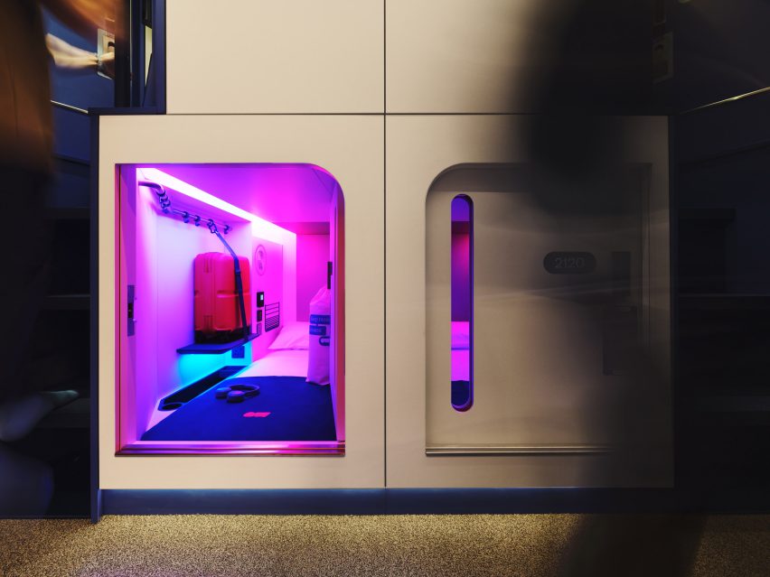Pod hotel interior