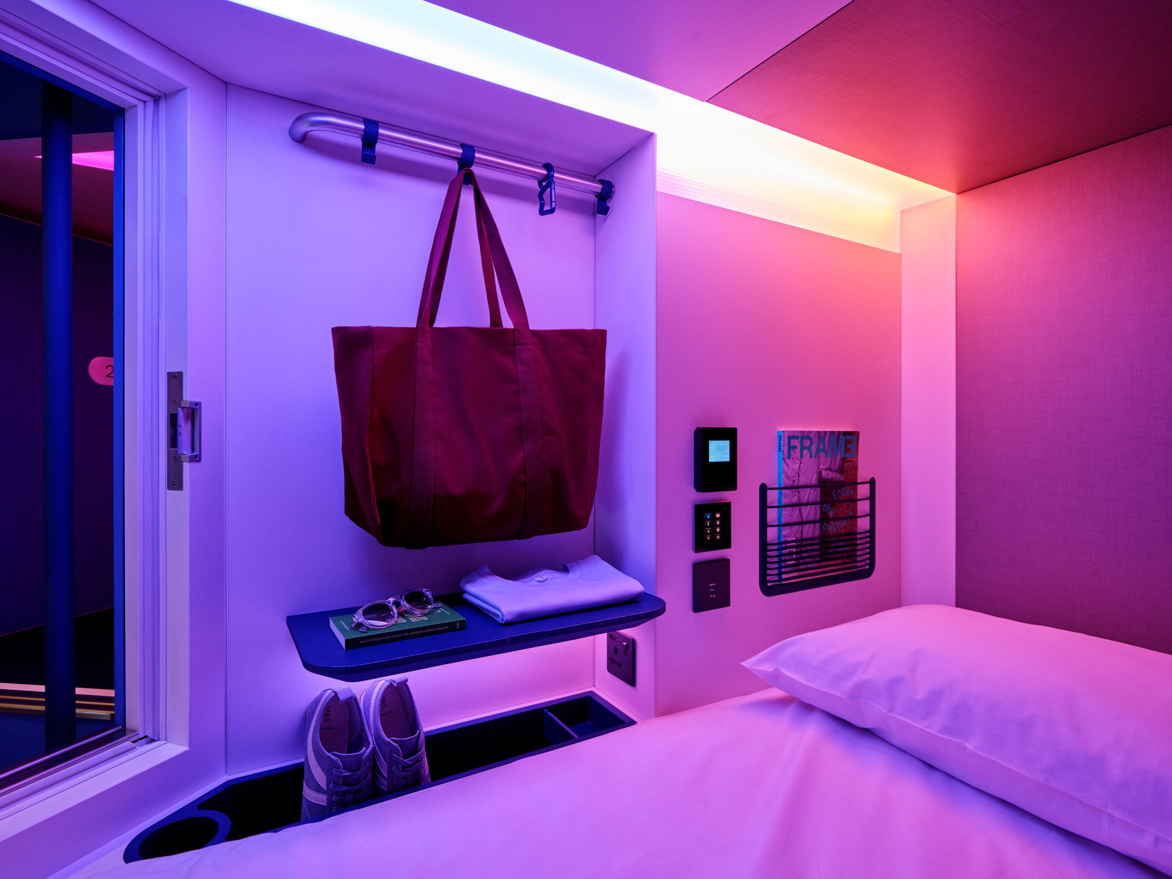 Capsule hotel interior