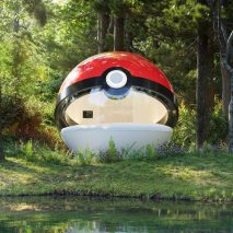 Not A Hotel reveals design for giant Poké Ball guest room in Japan