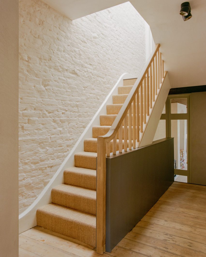 Staircase within London home renovation by Polysmiths