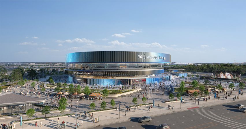 New 76ers/Flyers arena rendering