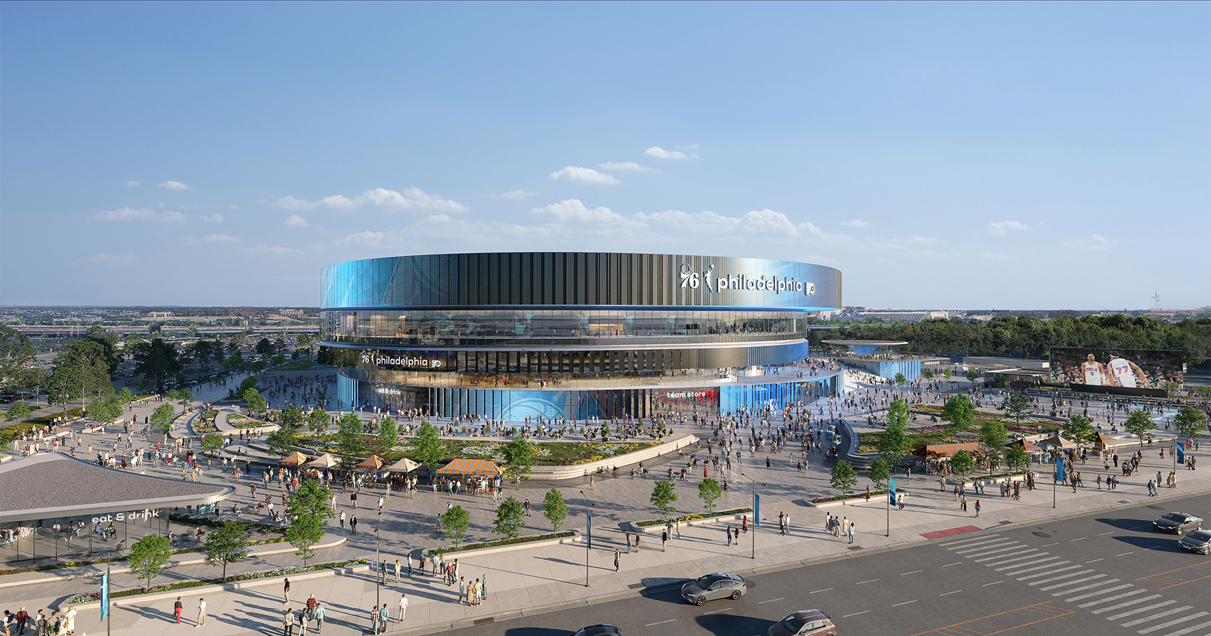 New 76ers/Flyers arena rendering