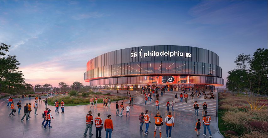 New 76ers/Flyers arena rendering