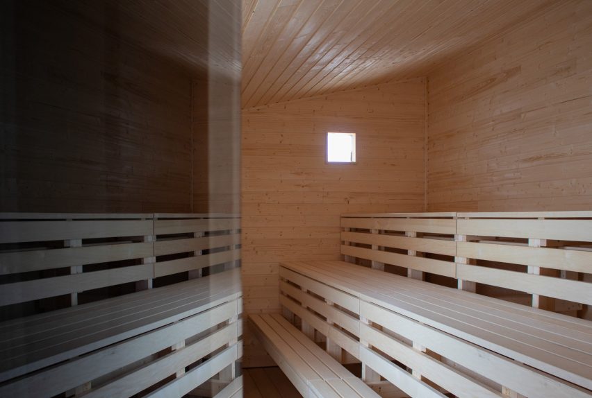Sauna interior