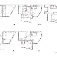 Plan of Shin Nakano Trapezoidal by Ryuichi Sasaki Architecture