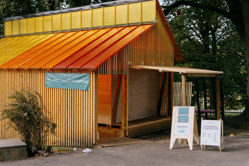 Wooden sauna