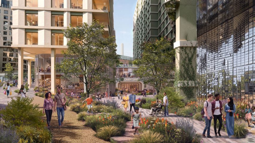Render of final phase of Battersea Power Station development