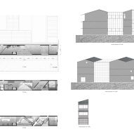 Plans of House and Studio in Kyoto by Tato Architects