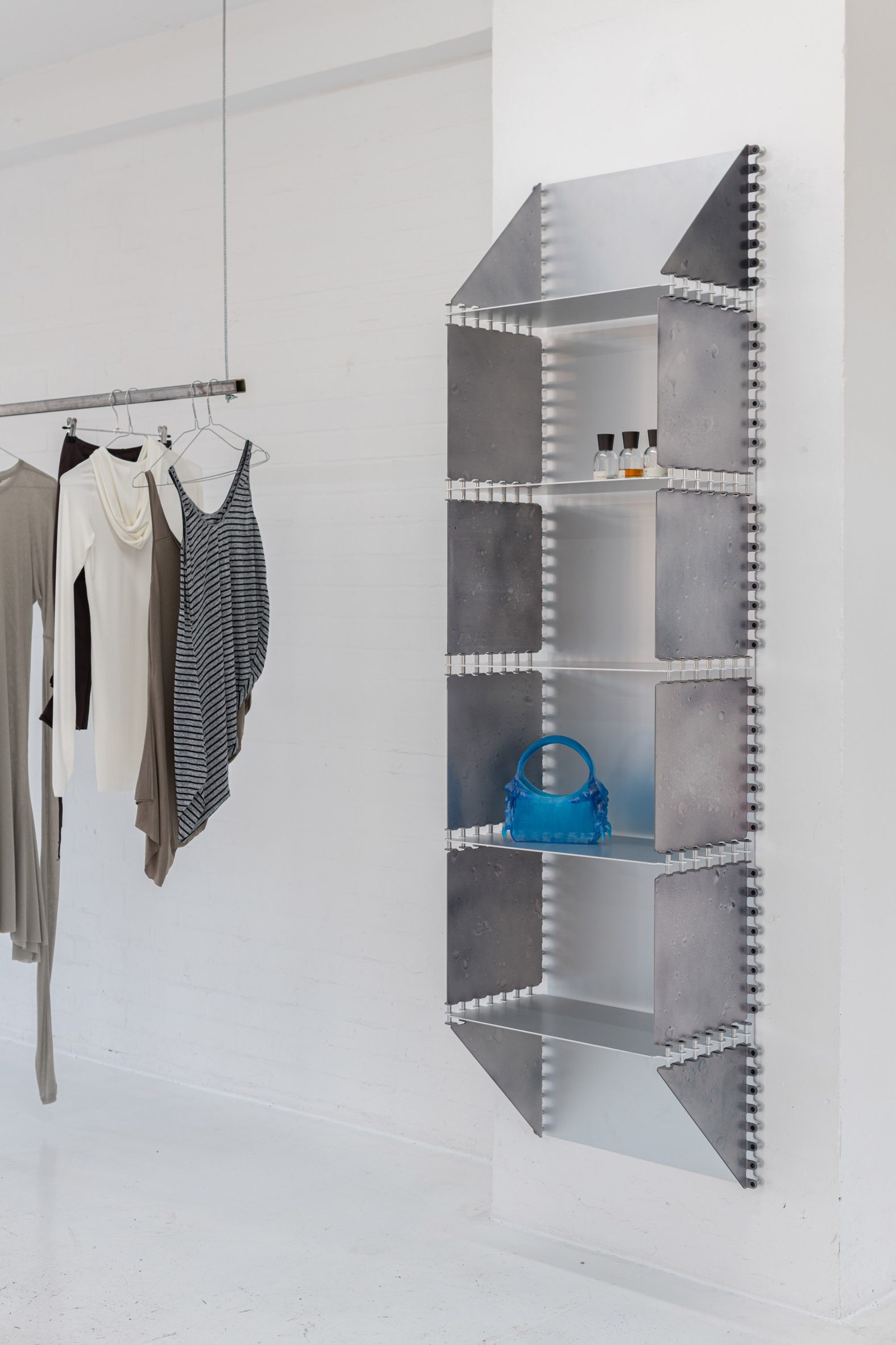 Metal shelf