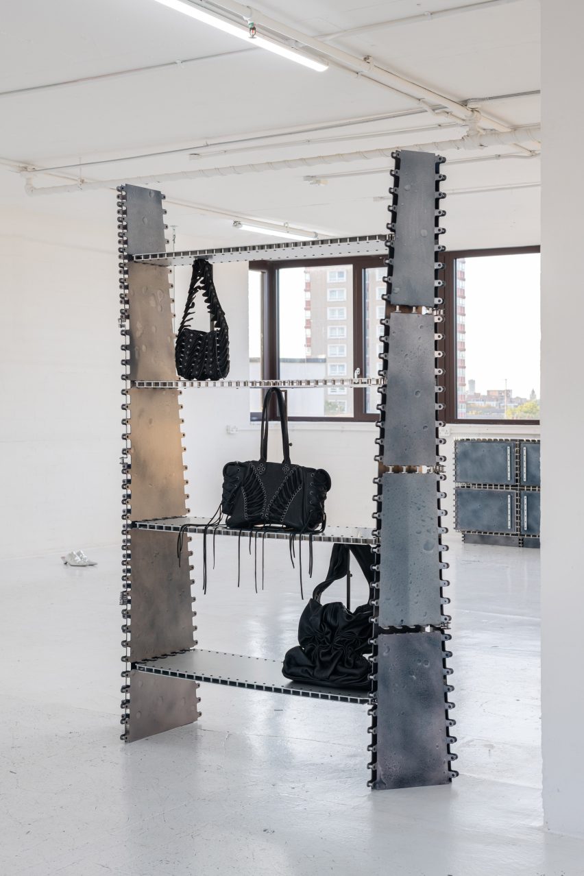 Metal shelving