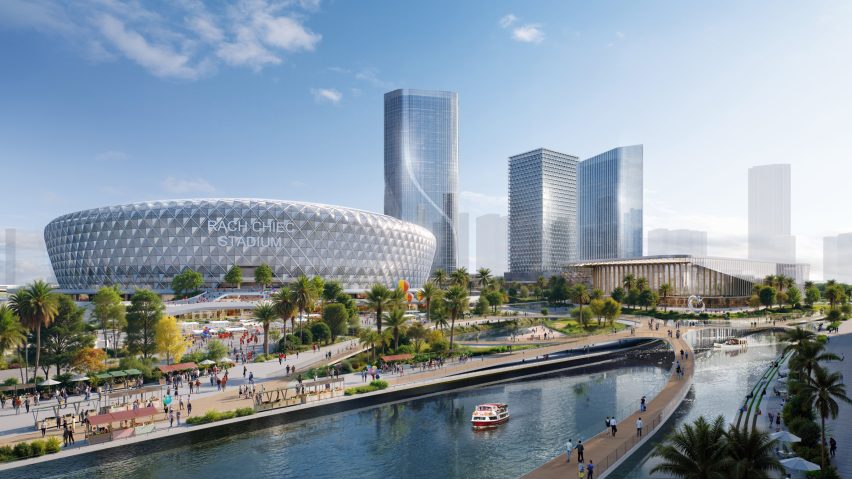 Rach Chiec Stadium by Populous