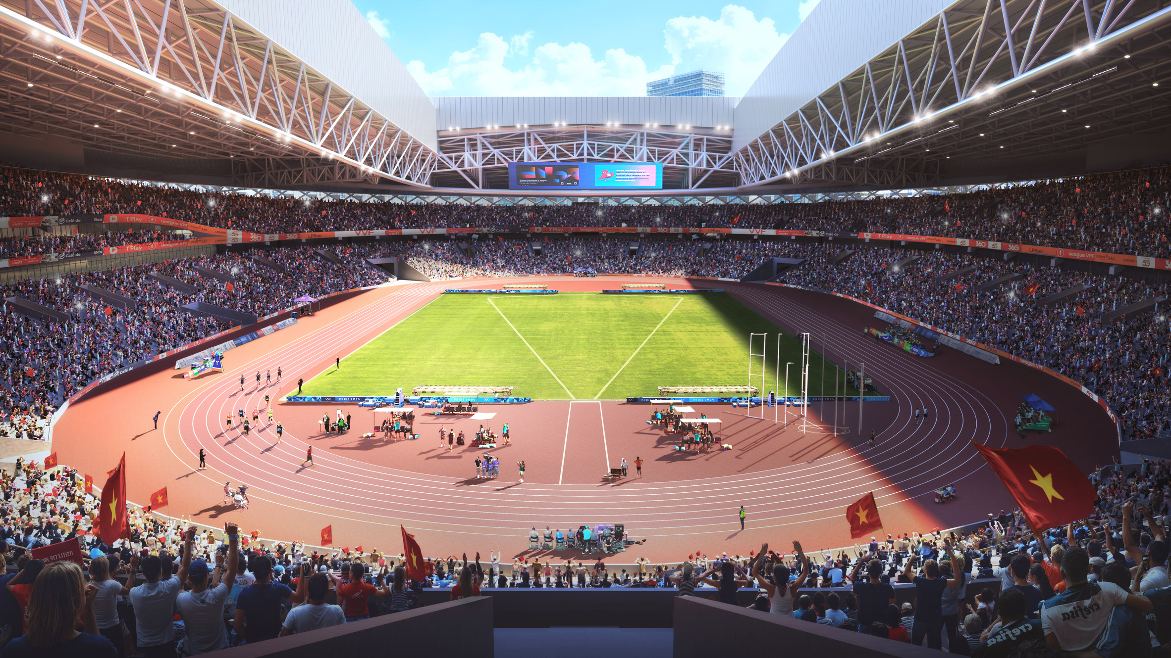 Stadium in Vietnam