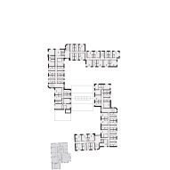 First floor plan of Winchester College boarding house by Stanton Williams