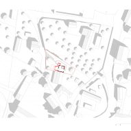 Site plan for House with a Red Addition