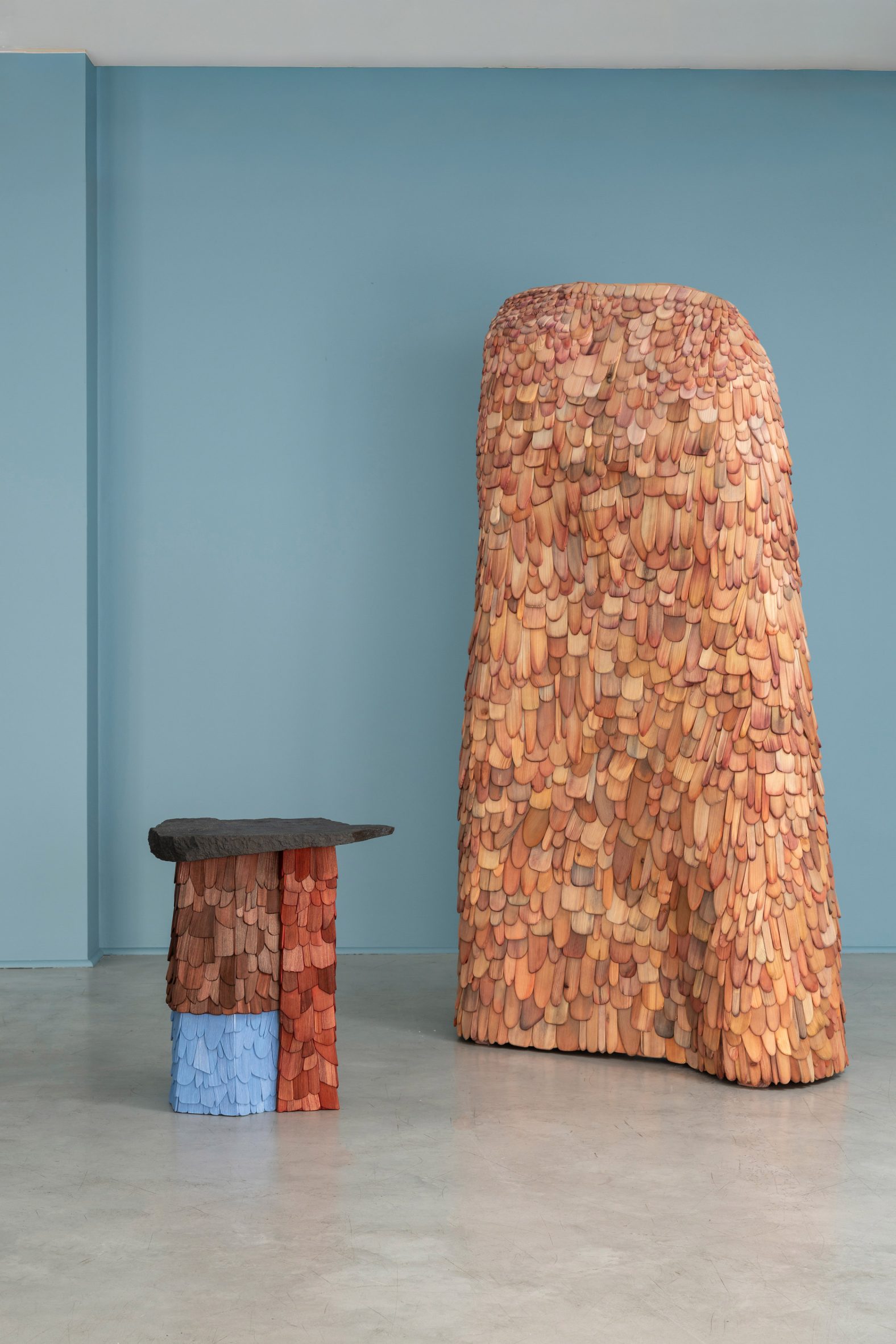Wooden shingled-furniture
