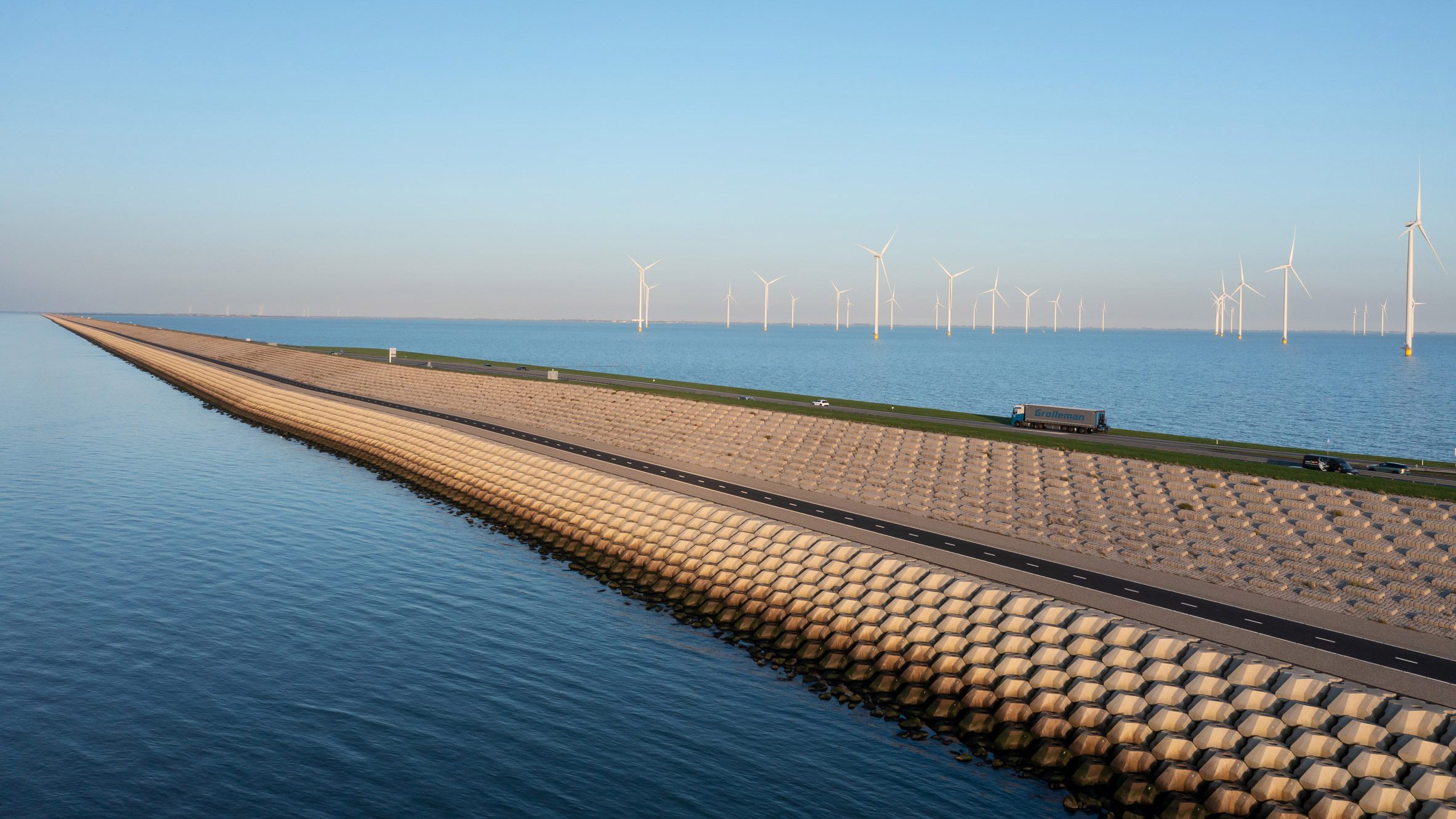 Benthem Crouwel, Hollanda'nın İkonik Barajı Afsluitdijk'i Yeniledi