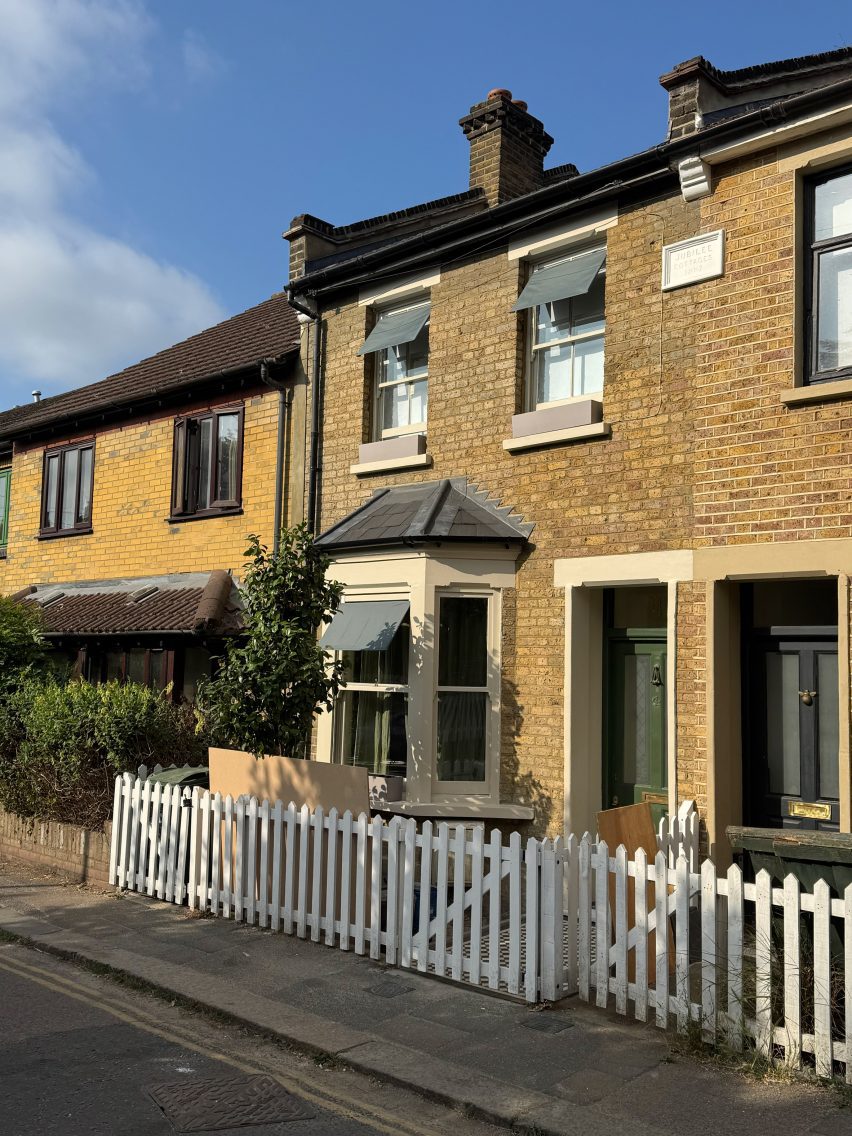 Awning system by Shaded in use