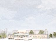 Section of the Bilbao Fine Arts Museum extension by Foster + Partners