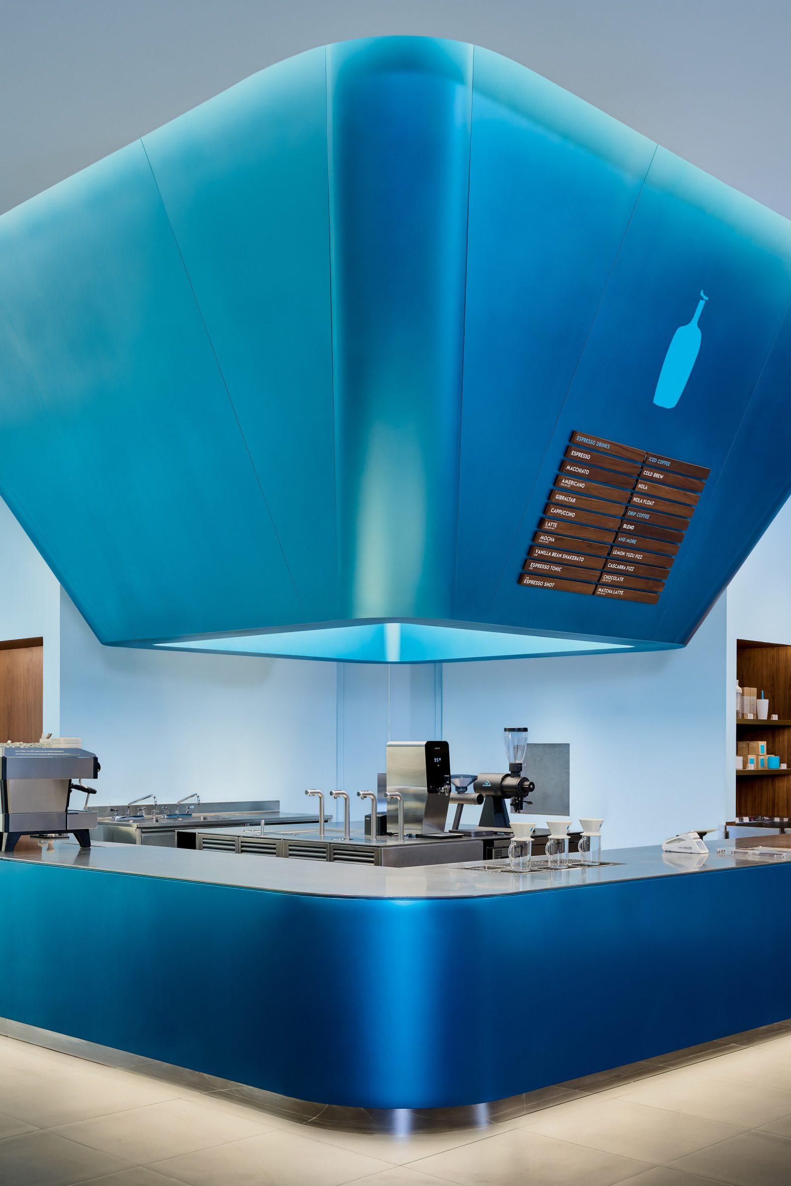 Blue lantern installation