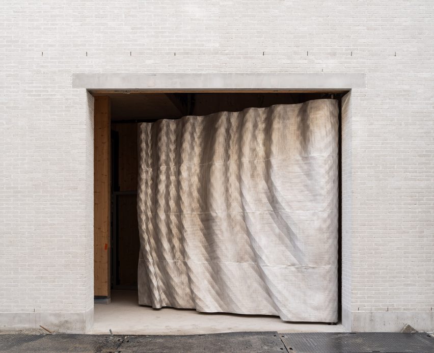 Fabric-like door
