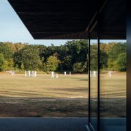 Dulwich cricket pavilion by Andy Matthews Studio