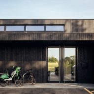 Dulwich cricket pavilion by Andy Matthews Studio